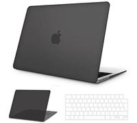 NPUOLS Custodia per MacBook Pro 14 Pollici M4 M3 M2 M1 Pro Max 2024-2021 A3112 A3401 A3185 A2918 A2992 A2779 A2442, 14,2" Opaco Rigide Protection Cover e Ultra Sottile TPU UE Tastiera Cover, Nero