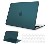 NPUOLS Custodia Protettiva Cover per MacBook Air M4 M3 M2 13,6 Pollici 2025 2024 2022 A3240 A3113 A2681, Opaco Rigide Protection Custodia e Ultra Sottile TPU UE Tastiera Cover, Deep Teal