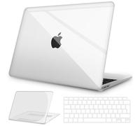 NPUOLS Custodia Protettiva per MacBook Air 13 Pollici Cover 2021 2020 2019 2018 Modello A2337(M1) A2179 A1932, Cristallo Rigide Custodia e Ultra Sottile TPU UE Tastiera Cover (A2337 A2179)