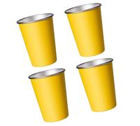 NPXUAMTJ 4 tazze multifunzionali da 350/500 ml in acciaio inox, lavabili in lavastoviglie ed efficaci, per una facile conservazione e un viaggio efficace salvaspazio