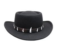 NPXUAMTJ Alla moda artificiale Decors Fedoras cappello di lana cappello per giovani trendsetter e avventure all'aperto amante Cosplay puntelli moda