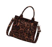 NPXUAMTJ Borsa a tracolla da donna con manico superiore, motivo leopardo, borsa a tracolla alla moda semplice borsa quotidiana per lavoro quotidiano semplice borsa da donna borsa quadrata con motivo