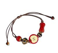 NPXUAMTJ Braccialetto ceramico unico del cavo tessuto accessorio ceramico elegante della frutta per l'individualità e l'espressione creativa
