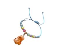 NPXUAMTJ Braccialetto unico del cavo tessuto accessorio elegante di Capibara della resina per l'individualità e l'espressione creativa