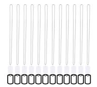 NPXUAMTJ Kit di sublimazione del segno del cane degli spazi vuoti con i silenziatori del silicone e le catene lunghe che timbra gli accessori del segno dell'animale domestico su entrambi