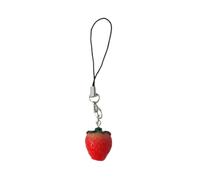 NPXUAMTJ Moda Fragola Perline Appesi Pendente Dolce Telefono Cinghia Della Borsa Decorazione Portatile Hangings Lanyard Per Le Ragazze Donne