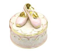 NPXUAMTJ Scatola portaoggetti unica per gioielli a forma di pantofola da balletto, bella scatola porta gioielli da balletto, per un'organizzazione ordinata degli accessori