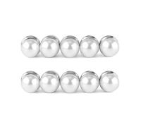 NQEUEPN 10pz Hijab Pin Magnetico, Spille Perle Spille Magneti Hijab per Sciarpe Niqab Velo di Perle Bellissimi Magneti Hijab Bifacciali per Matrimonio per Donne Ragazze (Argento)