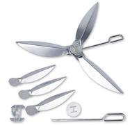 NQEUEPN 22-1/2 Pollici Kit Sistema di Pulizia One-Touch per Weber, 7444 Parti di Ricambio per Griglia Resistente al Calore Parti di Ricambio per Griglia Bollitore per Weber Griglia a Carbone