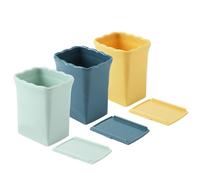 NQEUEPN 3pz Affettatrice a Tazza, Acciaio Inossidabile Affettatrice per Frutta Affettatrice per Uova Affettatrice per Fragole Insalata di Frutta e Verdura Veloce da Preparare Gadget da Cucina