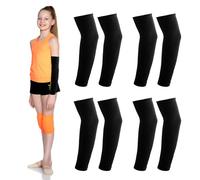 NQEUEPN 4 Coppie di Maniche per Bambini, Raffreddamento Maniche per Giovani Terylene Maniche Sportive Basket Tennis Calcio Attività all'Aperto Filtro Solare & Comodità per Bambini