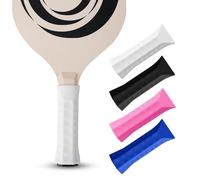 NQEUEPN 4 Pezzi Nastro Grip per Racchetta, Manico in Silicone per Racchetta da Pickleball Comoda Impugnature per Gomito del Tennista Maggiore Forza di Presa Riduzione degli Urti (4 Colori)
