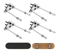 NQEUEPN 4 Supporti da Parete per Skateboard, Scaffale per Montaggio a Parete per Display per Ponte da Skate in Ferro Elettrolitico Triangolare con Due Fori per Vite per Decorazione Porta Skateboard