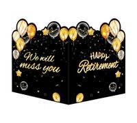 NQEUEPN Biglietto di Pensionamento Grande, Biglietto di Auguri di Addio Jumbo 28x44cm Biglietto di Partenza Biglietto di Arrivederci per Forniture per Feste Regalo di Pensionamento di un Collega