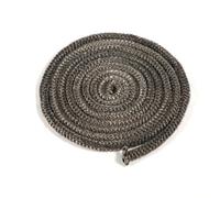 NQEUEPN Corda Camino di Tenuta 8mm x 4m, Robusta Impregnata di Grafite Guarnizione per Camino a Legna in Fibra di Vetro Sostituzione Guarnizione per Forno Stufa a Legna per Caminetti
