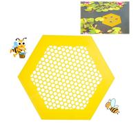 NQEUEPN Isola Galleggiante delle Api, Abbeveratoio Insetti e Tazza per Api Stabile all'aperto Stazione Bere Farfalle Coppa Api la Decorazione del Giardino