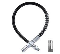 NQEUEPN Kit di Accessori per Ingrassatore, Tubo Flessibile a Molla da 45 cm con Attacco per Ingrassatore 8000 PSI Filettature NPT da 1/8" Raccordi per Ingrassatori