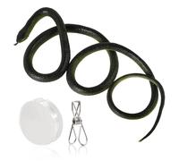 NQEUEPN Scherzo con Il Serpente con Clip con la Corda, 120cm Snake Prank with String Clip Divertente Scherzo con Serpente nel Golf Fai da Te Plastica Serpente Giocattolo per Stuzzicare Gli Amici