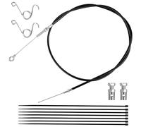 NQEUEPN Universale Cavo Acceleratore Go Kart, Kit Cavo Acceleratore con Molla Pedale di Ritorno Freno Cavo Freno Go Kart Pratico Cavi Acceleratore per Go Kart Mini bici Scooter Dirt Bike Buggy Moto