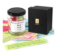 NQEUEPN Versetti Della Bibbia in un Barattolo, 7,8x5,8cm Barattolo Della Bibbia per Emozioni e Sentimenti con 90 Biglietti Biblici Colorati Bible Verse Jar Regali Cristiani per le Donne Regalo Pasqua