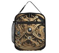 NQHJT Cool Steampunk Gears Borsa per il pranzo per donne e uomini isolata Lunch Box a tenuta stagna Cooler Tote Bag per ufficio spiaggia