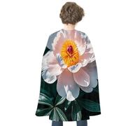 NQHJT Mantello per donne e uomini, con fiori di peonia, mantello reversibile per Halloween, costume per Halloween, mantello per adulti per feste cosplay