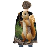 NQHJT Mantello per donne e uomini in resina scoiattolo mantello di Halloween reversibile mantello costumi di Halloween mantello adulto per cosplay festa