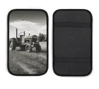 NQHJT Trattore Agricoltura Tranquil Copertura del bracciolo dell'automobile Pad Console Centrale Auto Accessori per auto Antiscivolo Morbido Bracciolo Sedile Cuscino Impermeabile Protezione del