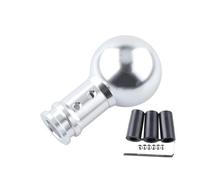 Nqimgv Adattatore Universale Per Pomello Del Cambio Manuale Per Auto In Lega Alluminio Con Sfera Rotonda + Filettatura M18*1,5 Accessori Interni Testa Leva Cambio Auto(D'argento)