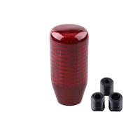 Nqimgv Pomello Del Cambio In Fibra Carbonio Leva Manuale Maniglia Per Modifica Auto Testa Leva Cambio Auto(Rosso)