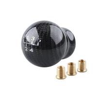 Nqimgv Pomello Del Cambio Universale In Fibra Carbonio A 5 O 6 Velocità Con Testa A Leva Per Manuale Adattatore Testa Leva Cambio Auto(5-Speed)