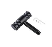 Nqimgv Pomello Del Cambio Universale Per Auto A Forma T 113 Mm Automatico In Lega Alluminio Con Testa A Leva Accessori Interni Testa Leva Cambio Auto(Nero)