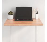 NQJIBUE Articolo-Tavolo Marrone Chiaro 60x60x2 cm Legno massello trattato Rovere Live Edge,Accessori Tavolo,Tavola Piani
