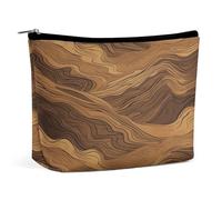 NQLYUT Borsa per il trucco Borsa cosmetica portatile Cat e uno scheletro Borsa da toeletta Borsa organizer per il trucco Custodia per organizer per trucco Grande Capacità Sacchetto con cerniera Borsa