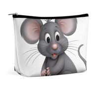 NQLYUT Borsa per il trucco Borsa cosmetica portatile Husky Dog Toiletry Bag Makeup Organizer Case Large Capacity Zipper Pouch Travel Toiletry Pouch per donne uomini, Animali grigi, Taglia unica, Art