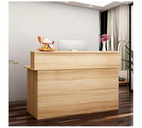 NQNFWCRJ Bancone Reception Aziendale Banco Reception Con Ampio Piano Di Lavoro Rialzato Foro for L'accesso Ai Cavi E Cassetti Serratura Include Un Ripiano Superiore Largo 13cm(Yellow,31.5x15.7x40.2)