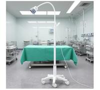 NQNFWCRJ Lampada Chirurgica a LED da 5 W Con 7 Fori E Luce Fredda Con Altezza Della Testa Regolabile Liberamente E Base Robusta Dotata Di Cinque Ruote Girevoli per Una Lampada da Visita Mobile