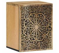 Nqyjm Armadio da bagno a parete, 38 x 33 x 48 cm, in legno massello di | Mobile WC con scomparti e porta per soggiorno, WC per ospiti, lavanderia, camera da letto