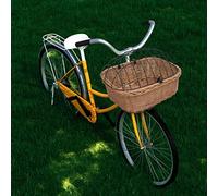 Nqyjm Cestino anteriore per bicicletta con coperchio, 50 x 45 x 35 cm, ideale per giardino, terrazza, esterno