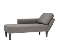 Nqyjm Chaise Longue con cuscino, in tessuto a coste grigio chiaro, poltrona imbottita con cuscino, divano letto perfetto per soggiorno, camera da letto, ufficio, piccoli spazi