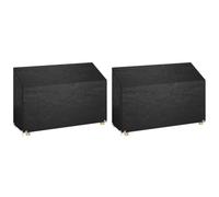 Nqyjm Coperture per panca da giardino, 2 pezzi, 8 occhielli, 190 x 70 x 70/88 cm, copertura per panca da giardino, copertura per panca da giardino