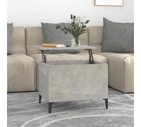 Nqyjm Divano con piano sollevabile e vano nascosto, tavolino da caffè, grigio cemento, 60 x 44,5 x 45 cm, legno di ingegneria, tavolo da soggiorno ideale per ufficio, piccoli spazi819576