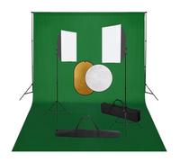 Nqyjm Kit studio fotografico con softbox, sistema di sfondo e riflettore per prodotto ritratto video fotografia LH4507603