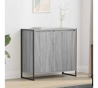 Nqyjm Mobiletto portaoggetti con 2 ante per credenze, 79 x 36 x 75 cm, in legno di ingegneria, credenza da cucina, armadio laterale per sala da pranzo