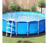 Nqyjm Pellicola per pavimenti per piscine, colore nero, Ø 366 x 0,1 cm, in tessuto non tessuto, per riscaldare l'acqua della piscina