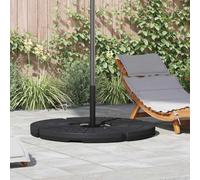 Nqyjm Portaombrelloni a forma di ventaglio, 4 pezzi, nero, per balcone, terrazza, giardino