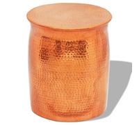 Nqyjm Punta per divano tavolino da caffè martellato in alluminio, colore ottone/rame, tavolo da soggiorno, ideale per ufficio, piccoli spazi