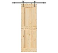 Nqyjm Set di porte scorrevoli con guarnizione, 70 x 210 cm, in legno massello di pino per camera da letto, cucine, fienili, garage3332700