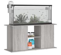 Nqyjm Sonoma - Supporto per acquario con 2 ante e scomparti aperti, 121 x 41 x 58 cm, in legno, con 2 ante e scomparti aperti, per acquario