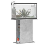 Nqyjm Supporto per serbatoio e terrario rettile supporto per acquario grigio cemento 75 x 36 x 72,5 cm legno di ingegneria, mobile di stoccaggio con scomparti per casa ufficio